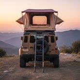 Soft-Shell Aluminum Rooftop Tent With Ladder, LED Light Strip, And Memory Foam Mattress - 2-3 Person
