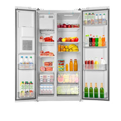 36" 20 Cu. Ft. Side-by-Side Refrigerator with Ice Maker & Water Dispenser