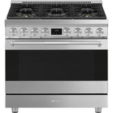 SMEG 36" FULL GAS RANGE – STAINLESS STEEL (SPR36UGGX)