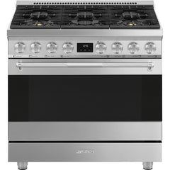 SMEG 36" FULL GAS RANGE – STAINLESS STEEL (SPR36UGGX)
