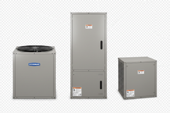 just need a stock photo of these next to each other like you did a littl while ago; clear transparent background so can put on the website with just hte image of the units and air handler:
3 Ton 15.2 SEER2 R32 Goodman Heat Pump System - Multi-Positional