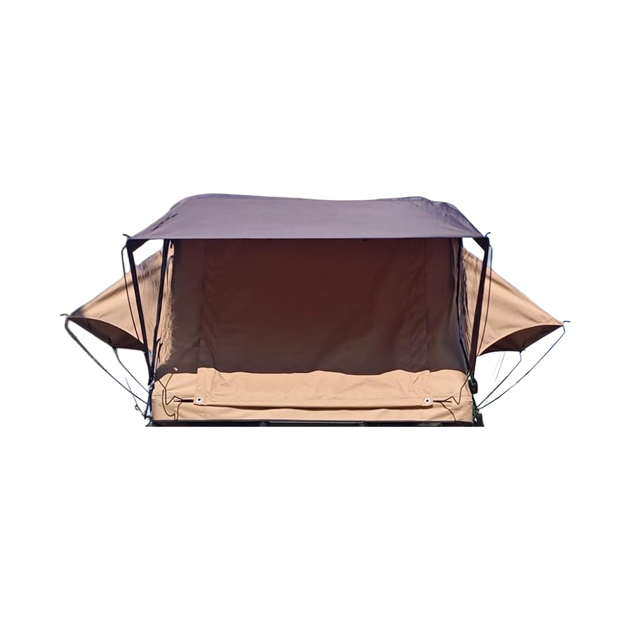 Soft-Shell Aluminum Rooftop Tent With Ladder, LED Light Strip, And Memory Foam Mattress - 2-3 Person