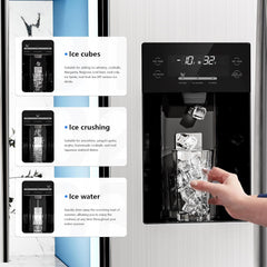 36" 20 Cu. Ft. Side-by-Side Refrigerator with Ice Maker & Water Dispenser