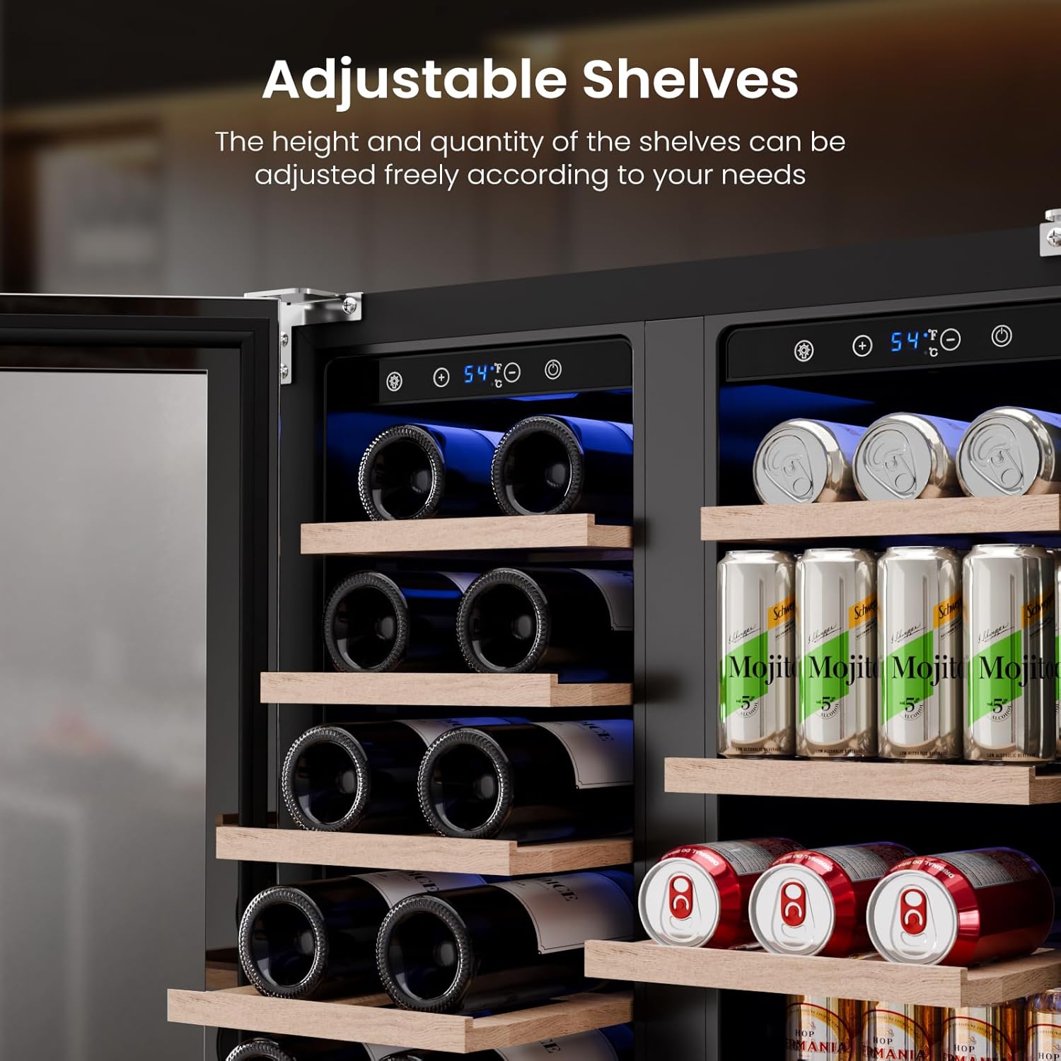 24" Dual Zone Wine & Beverage Refrigerator – Built-In or Freestanding