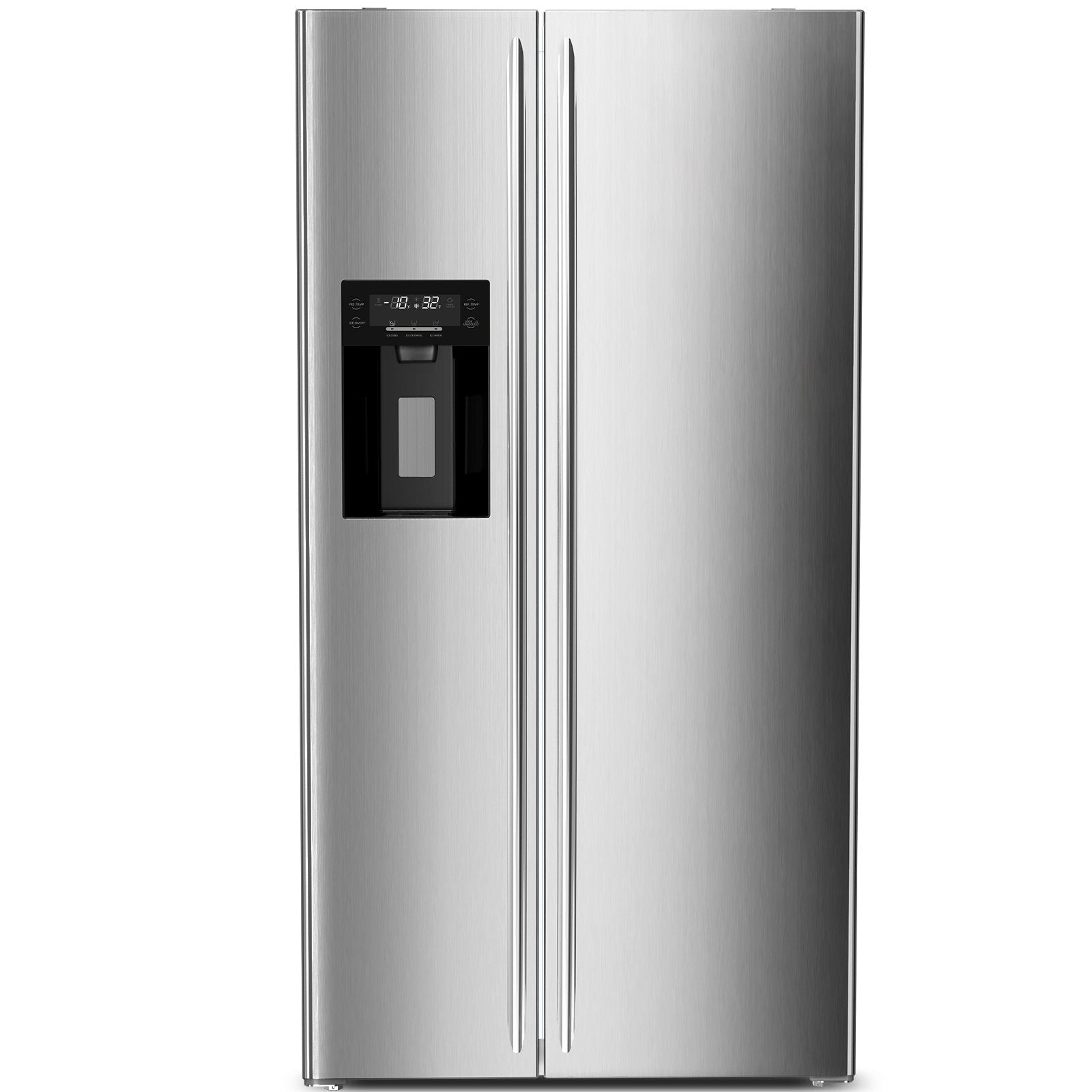 36" 20 Cu. Ft. Side-by-Side Refrigerator with Ice Maker & Water Dispenser