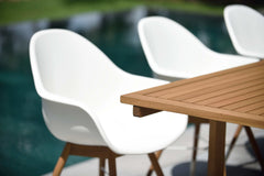 Leyland Table and 8 Chamonix Armchair Dining Set