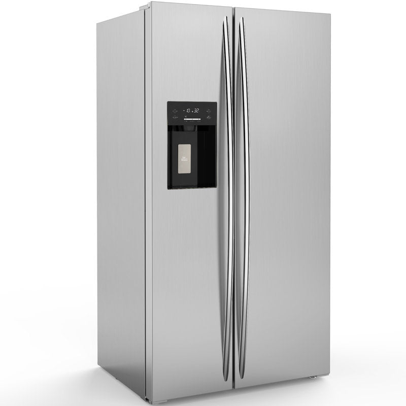 36" 20 Cu. Ft. Side-by-Side Refrigerator with Ice Maker & Water Dispenser