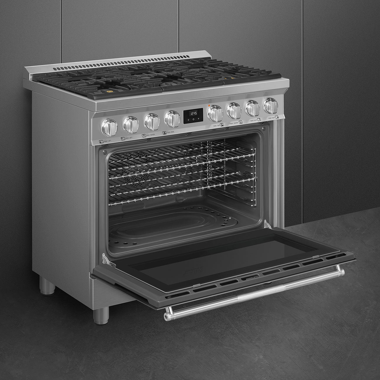 SMEG 36" FULL GAS RANGE – STAINLESS STEEL (SPR36UGGX)