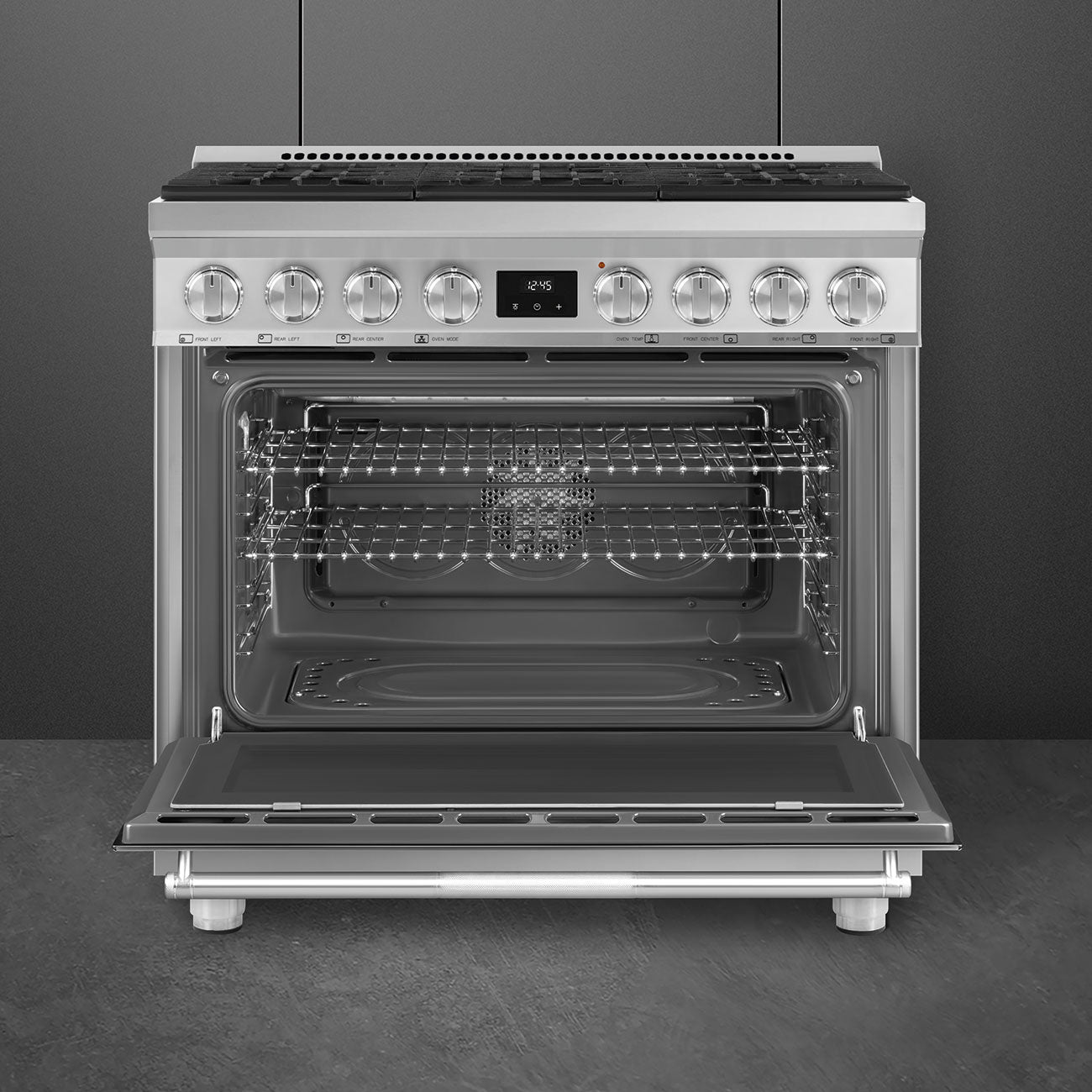 SMEG 36" FULL GAS RANGE – STAINLESS STEEL (SPR36UGGX)