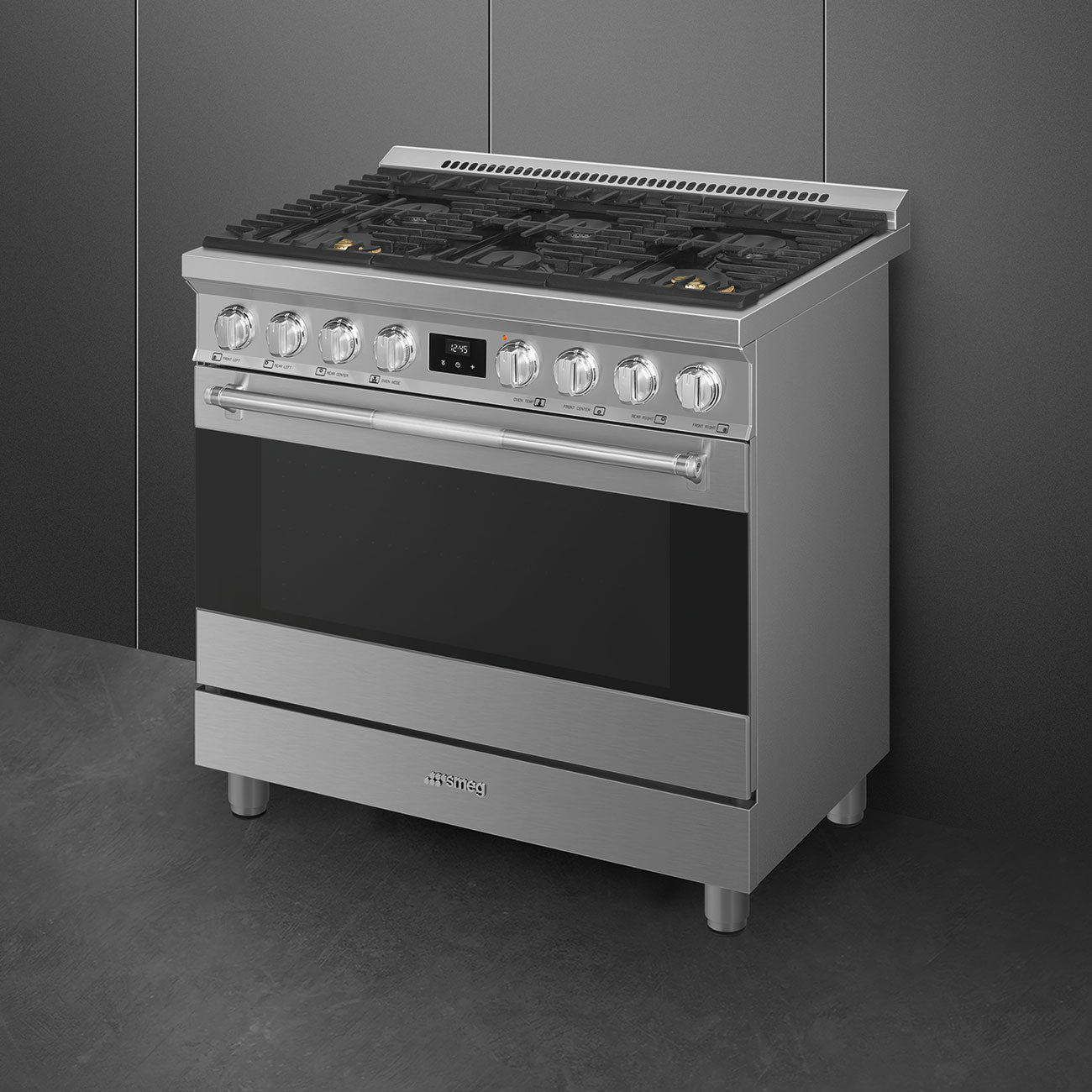 SMEG 36" FULL GAS RANGE – STAINLESS STEEL (SPR36UGGX)