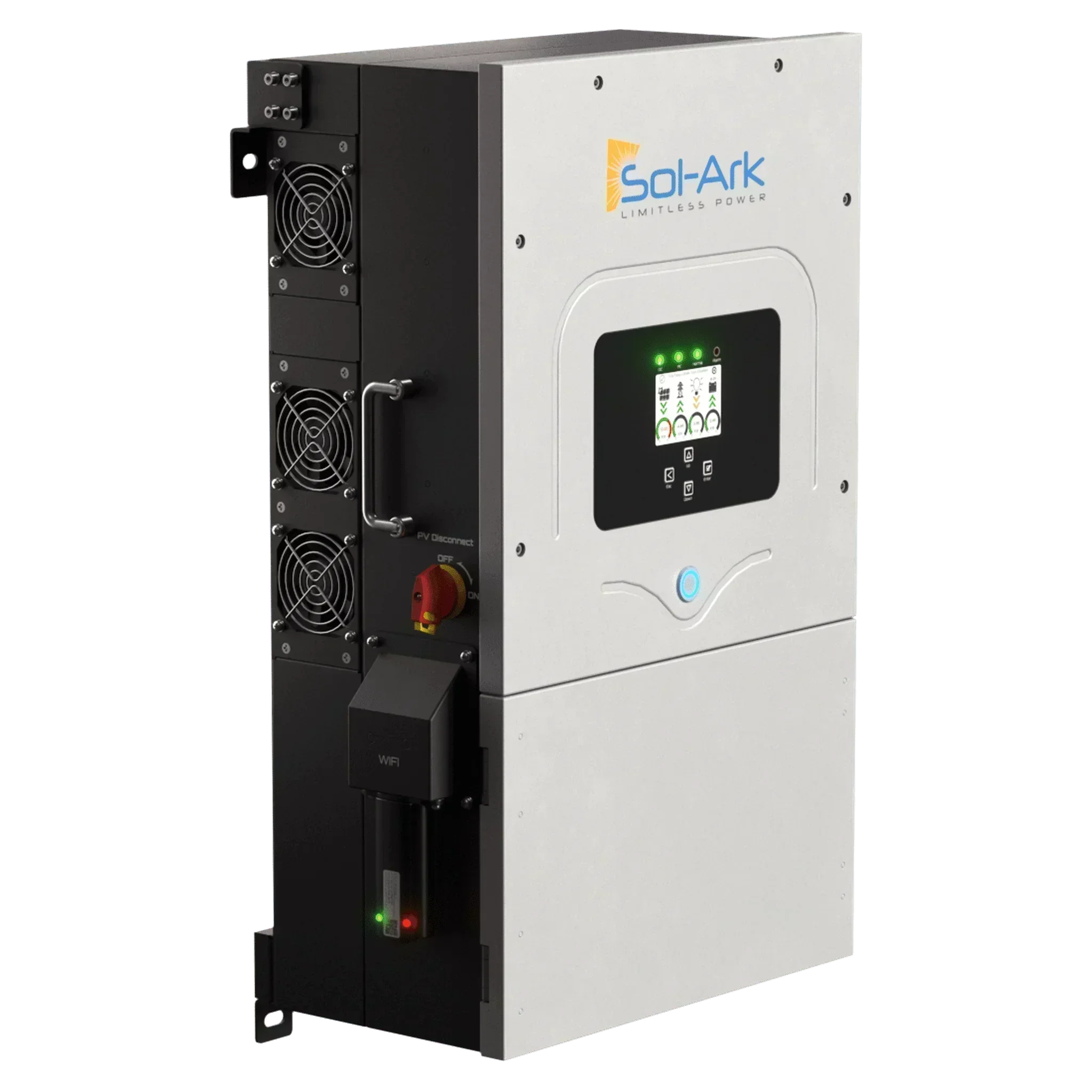 Sol-Ark 12K EMP Hardened | All-In-One Pre-Wired Hybrid Solar Inverter | 120/240/208V 48V  | 10-Year Warranty
