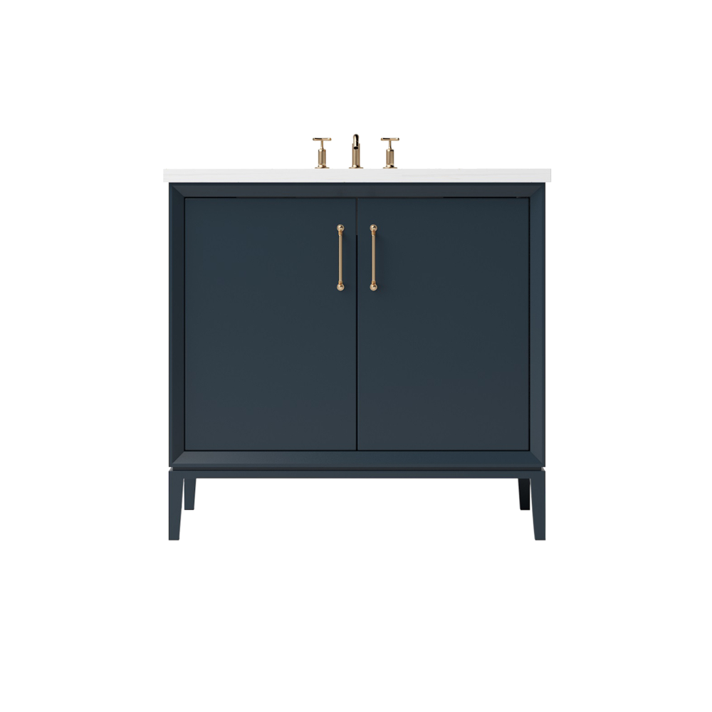 24" Alexandra Single Bath Vanity | Mid-Century Bathroom Vanity